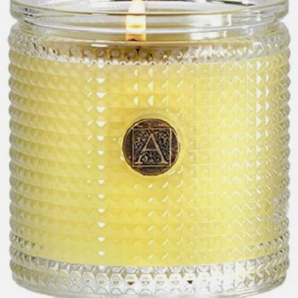 Cyber Monday Sale Aromatique Sorbet Glass Jar Candle Ribbed Glass 5.5oz New x2